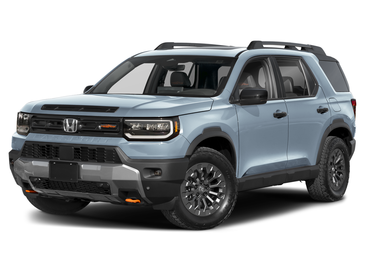 2026 Honda Passport TrailSport in Sonic Gray Pearl — front three-quarter view