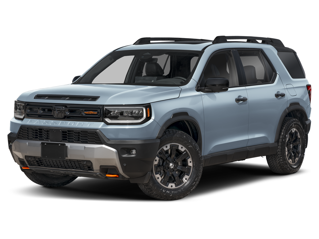 2026 Honda Passport TrailSport Elite in Sonic Gray Pearl — front three-quarter view