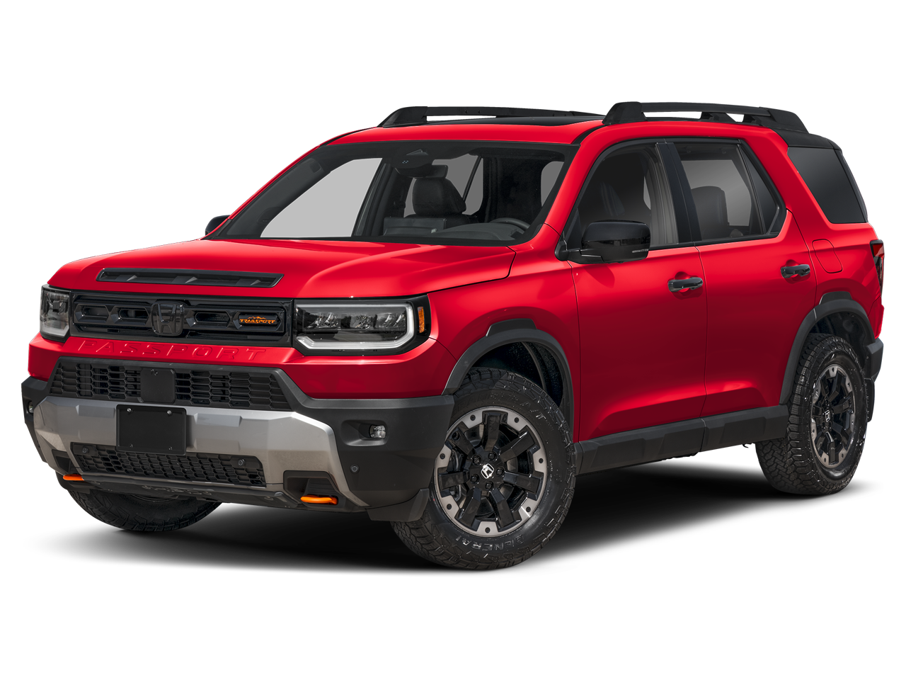 2026 Honda Passport TrailSport Elite in Radiant Red Metallic II — front three-quarter view