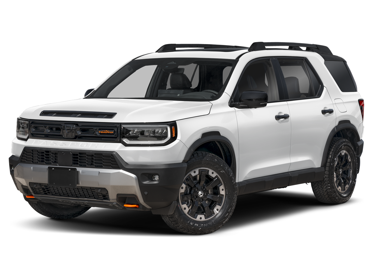 2026 Honda Passport TRAILSPORT ELITE in Platinum White Pearl — front three-quarter view
