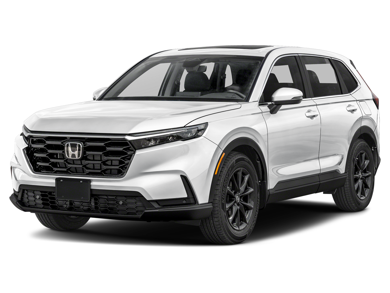 2026 Honda CR-V EX-L in Platinum White Pearl — front three-quarter view