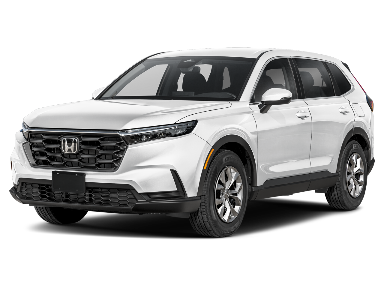 2026 Honda CR-V LX in Platinum White Pearl — front three-quarter view