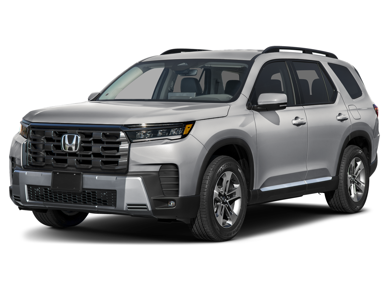 2026 Honda Pilot EX-L in Solar Silver Metallic — front three-quarter view