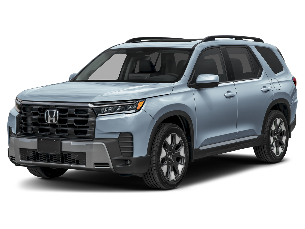 2026 Honda Pilot Touring in Sonic Gray Pearl — front three-quarter view