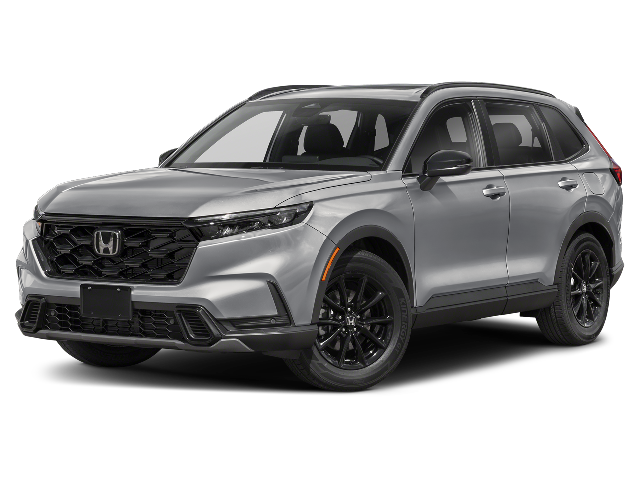2026 Honda CR-V Hybrid Sport-L in Solar Silver Metallic — front three-quarter view