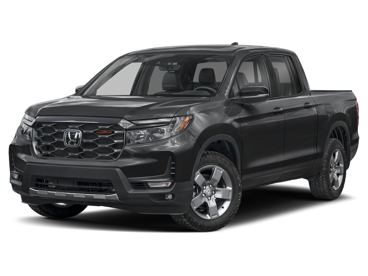 2026 Honda Ridgeline TrailSport in Crystal Black Pearl — front three-quarter view