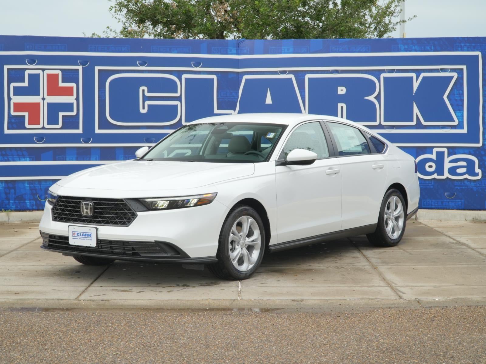 2026 Honda Accord LX in Platinum White Pearl — front three-quarter view