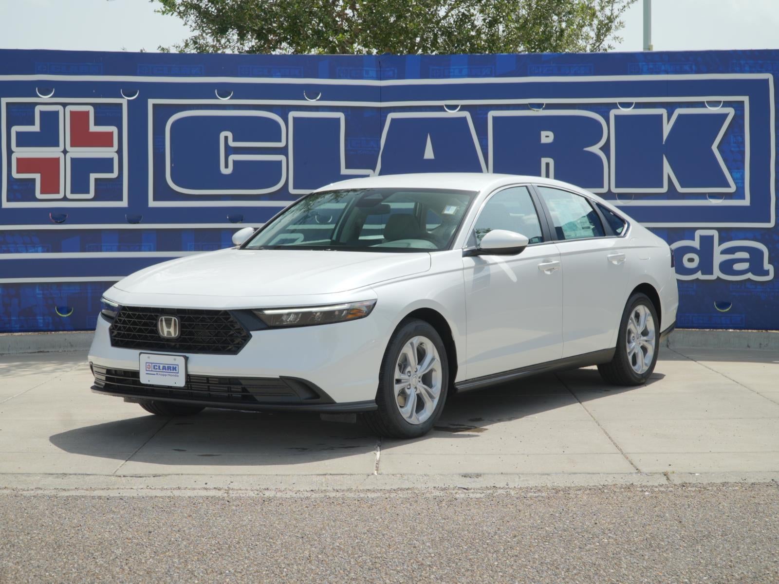 2026 Honda Accord LX in Platinum White Pearl — front three-quarter view