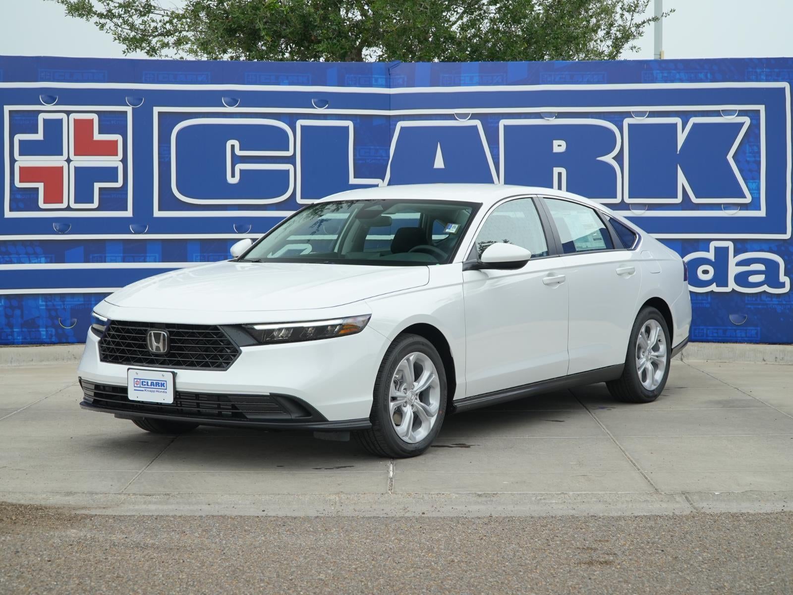 2026 Honda Accord LX in Platinum White Pearl — front three-quarter view