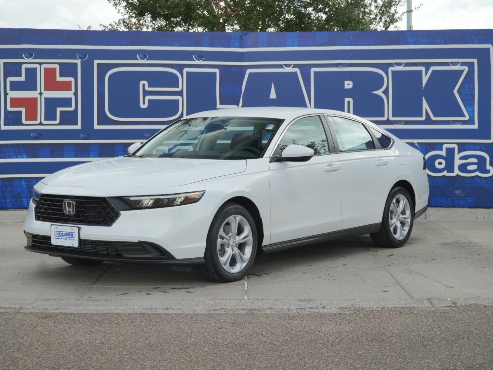 2026 Honda Accord LX in Platinum White Pearl — front three-quarter view