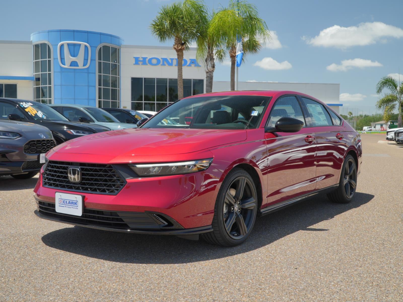 2026 Honda Accord Sport-L in Radiant Red Metallic — front three-quarter view