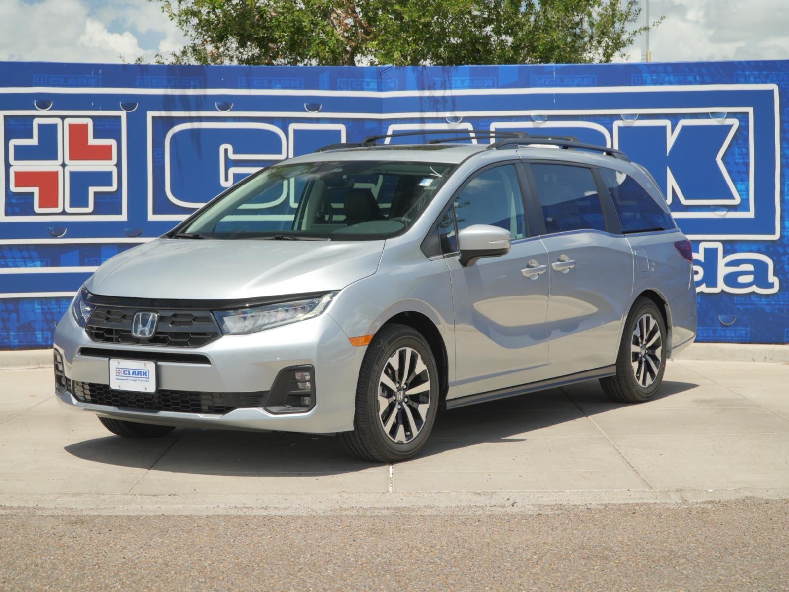 2026 Honda Odyssey EX-L in Solar Silver Metallic — front three-quarter view