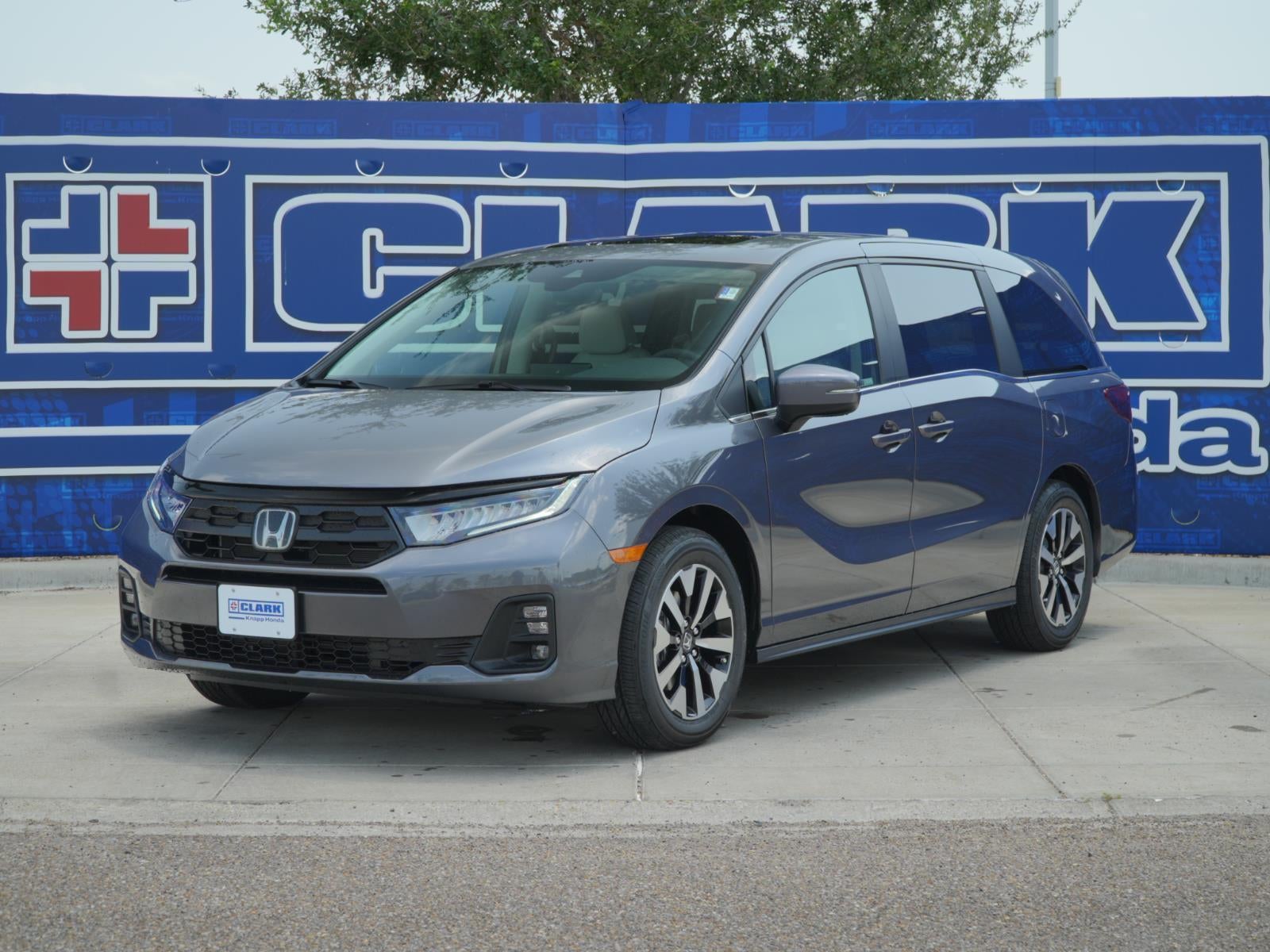 2026 Honda Odyssey EX-L in Modern Steel Metallic — front three-quarter view