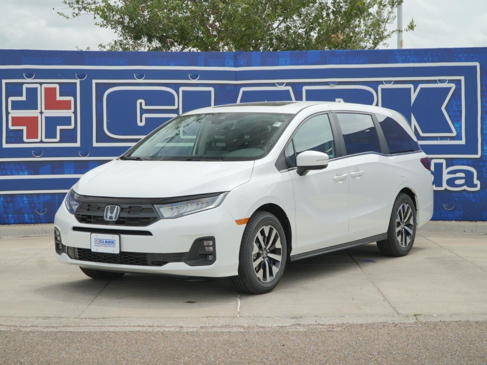 2026 Honda Odyssey EX-L in Platinum White Pearl — front three-quarter view