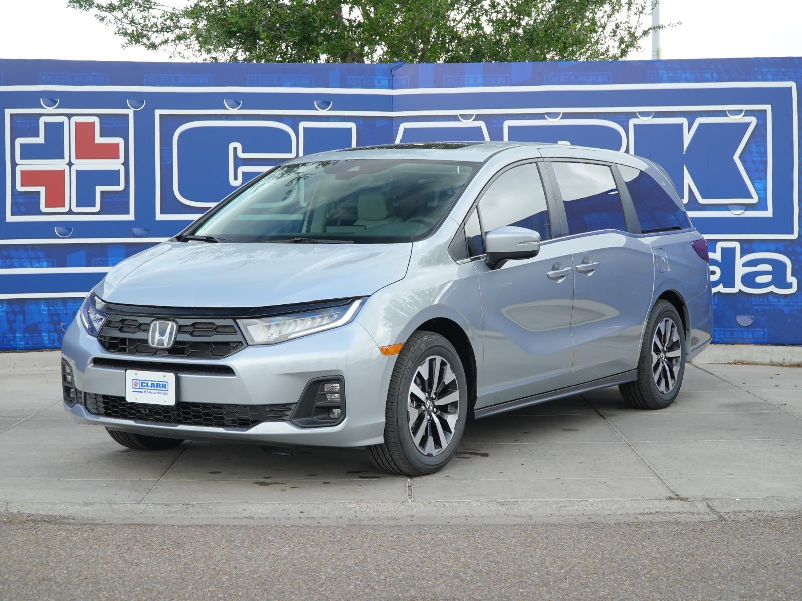 2026 Honda Odyssey EX-L in Solar Silver Metallic — front three-quarter view