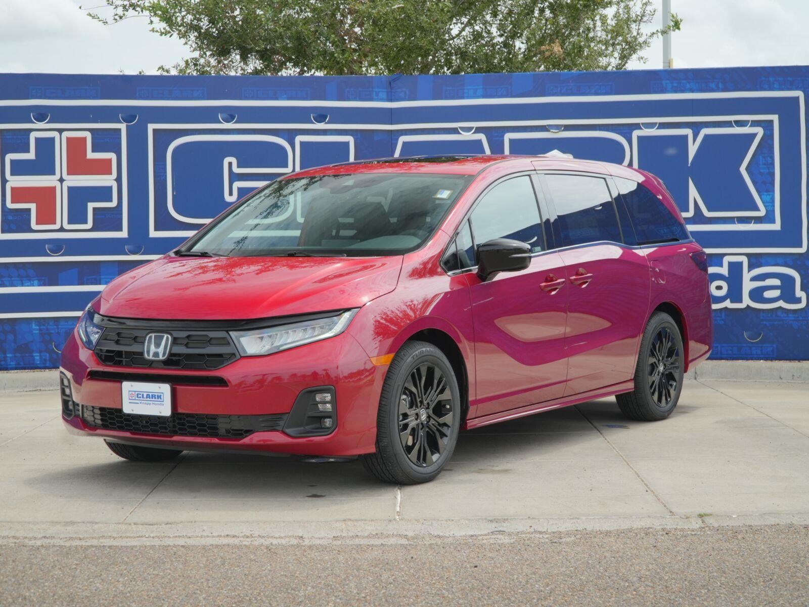 2026 Honda Odyssey Sport-L in Radiant Red Metallic II — front three-quarter view