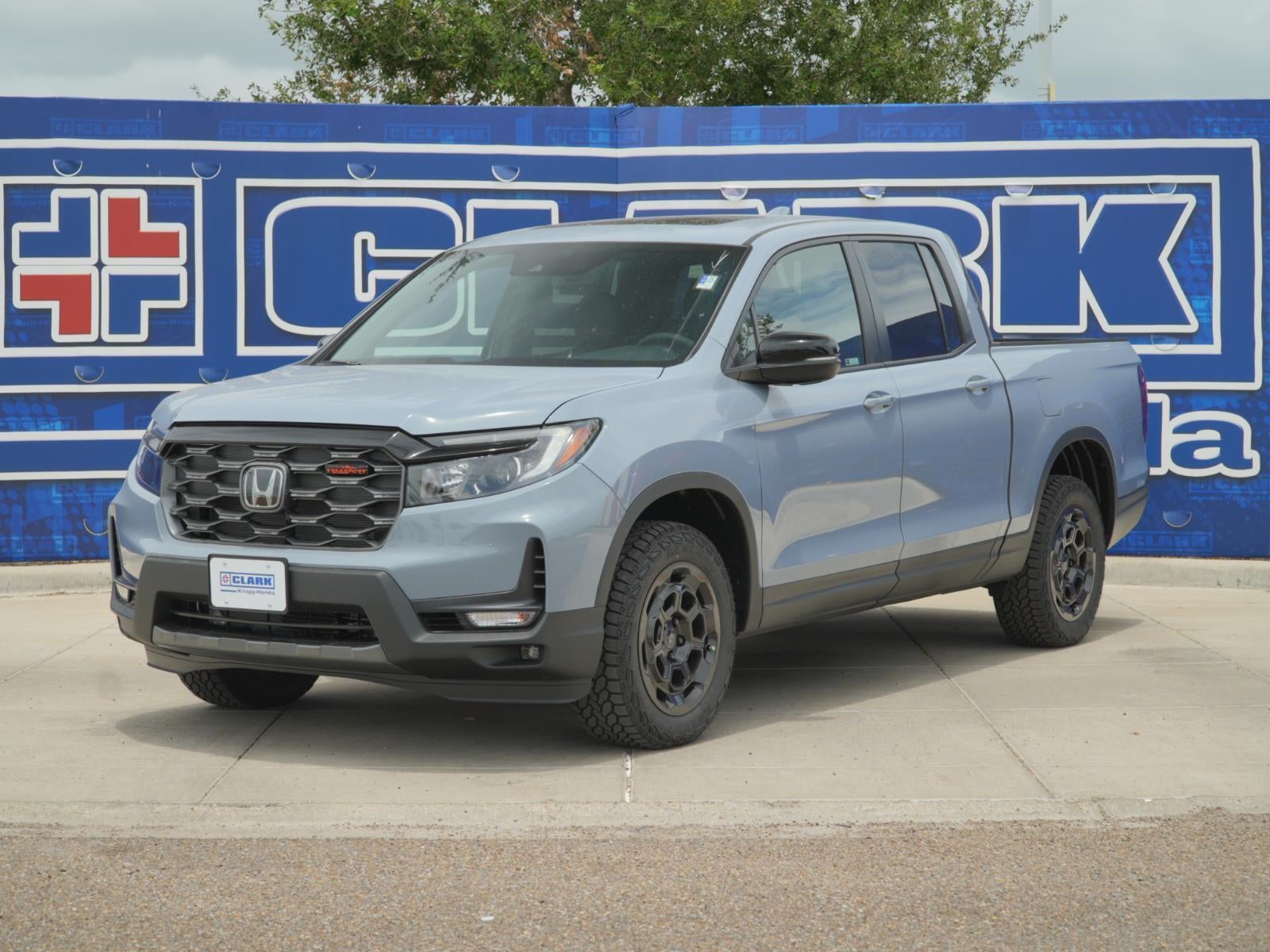 2026 Honda Ridgeline TrailSport+ in Sonic Gray Pearl — front three-quarter view