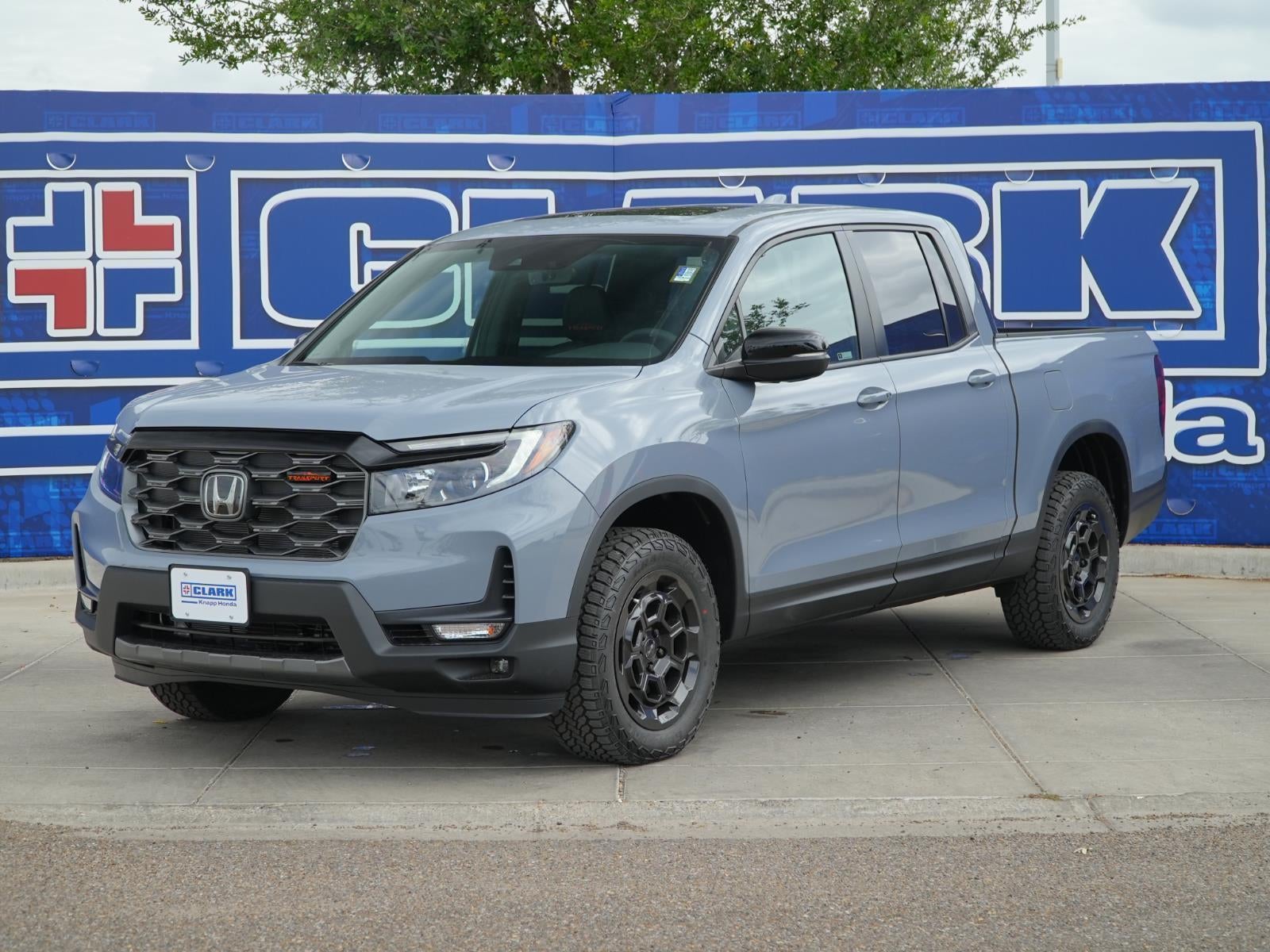 2026 Honda Ridgeline TrailSport+ in Sonic Gray Pearl — front three-quarter view